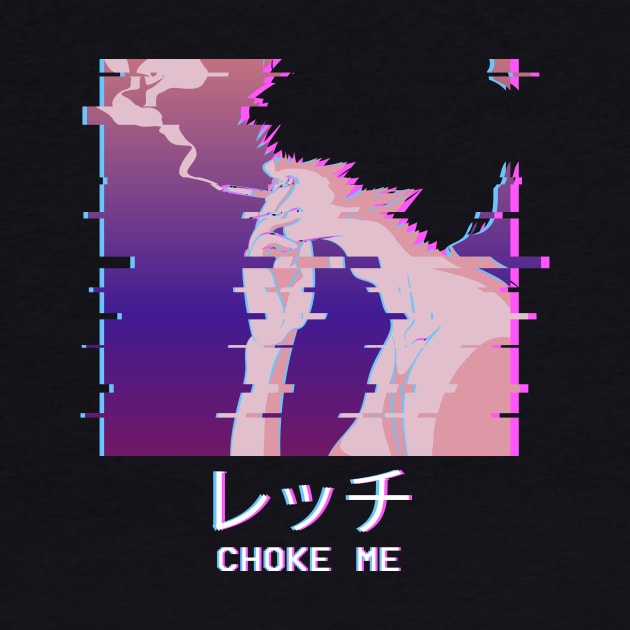 Choke Me Smoking Anime Boy Vaporwave Eboy Weeb by Alex21
